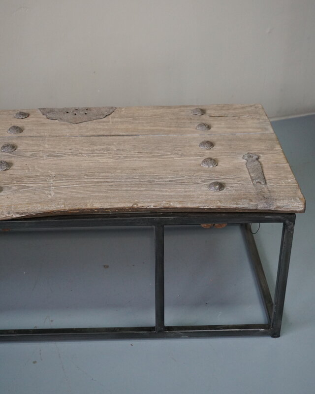 Rene Houtman Salontafel Oud Houten Deur India L173xB50xH37