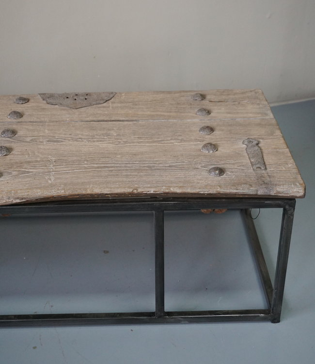 Rene Houtman Salontafel Oud Houten Deur India L173xB50xH37