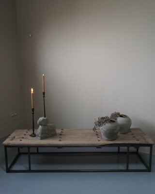 Rene Houtman Salontafel Oud Houten Deur India L173xB50xH37