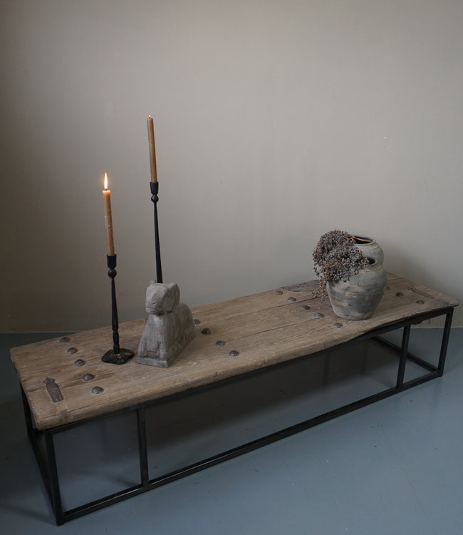 Rene Houtman Salontafel Oud Houten Deur India L173xB50xH37