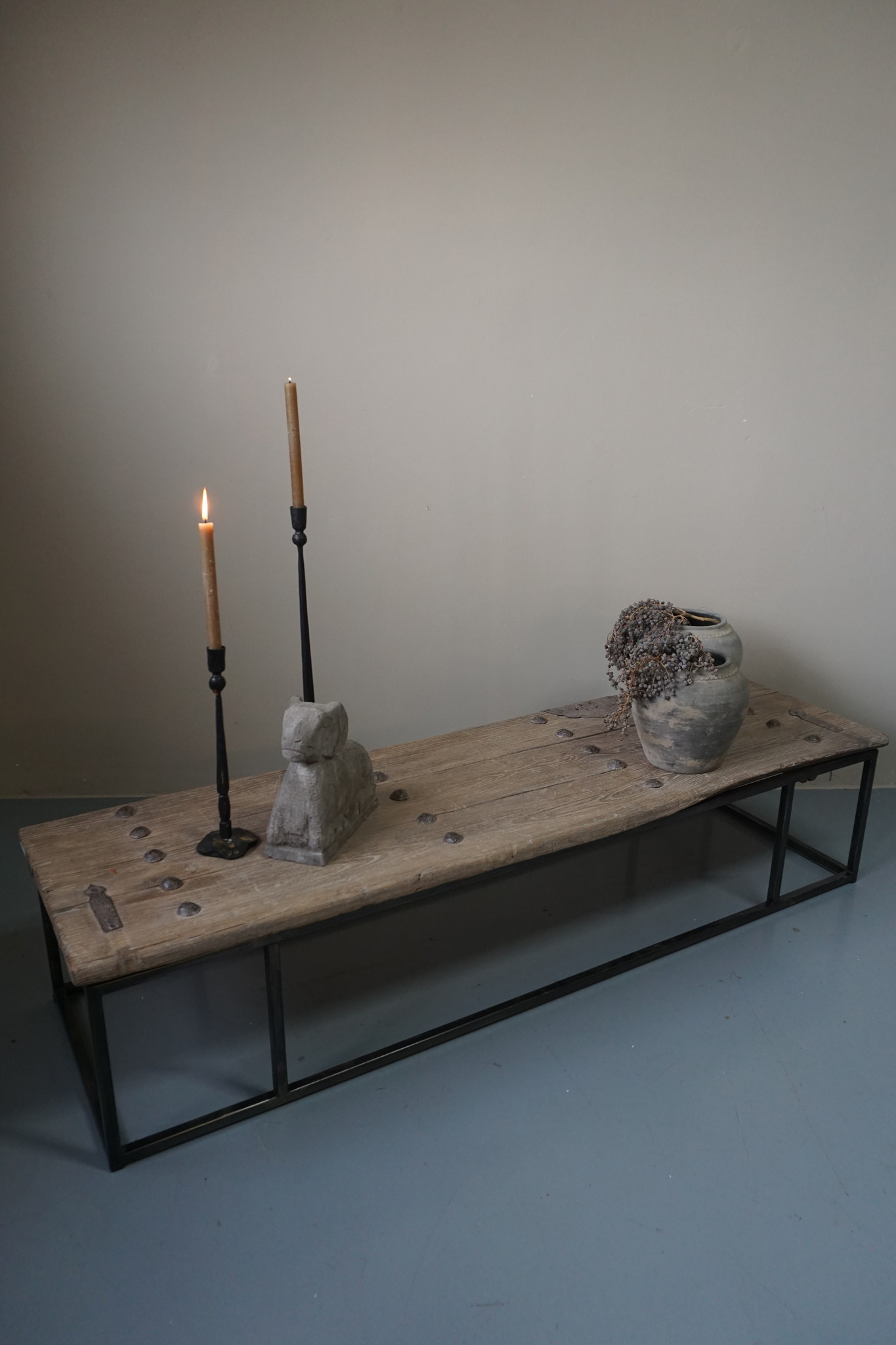 Rene Houtman Salontafel Oud Houten Deur India L173xB50xH37