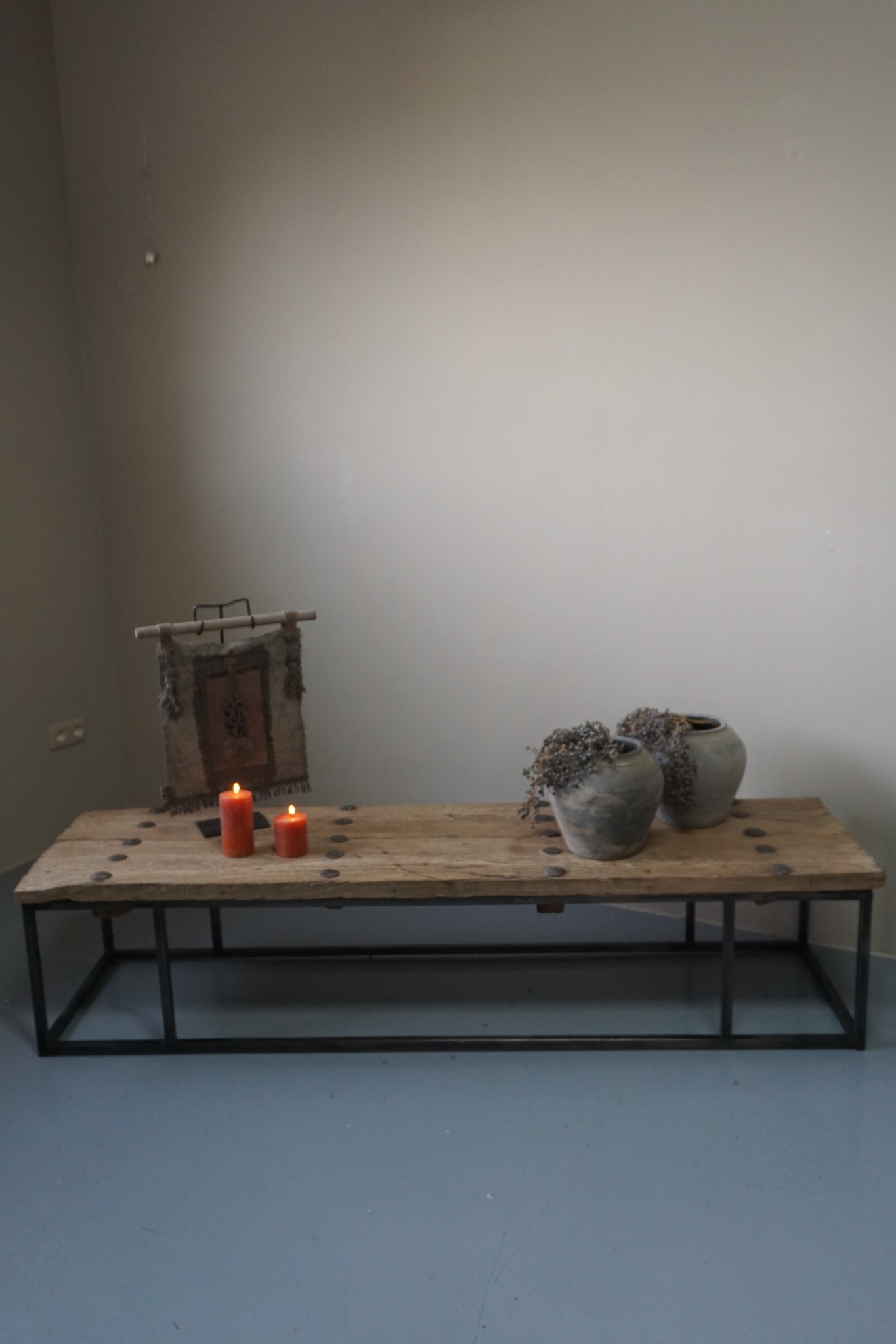 Rene Houtman Salontafel Oud Houten Deur India L174xB47xH39