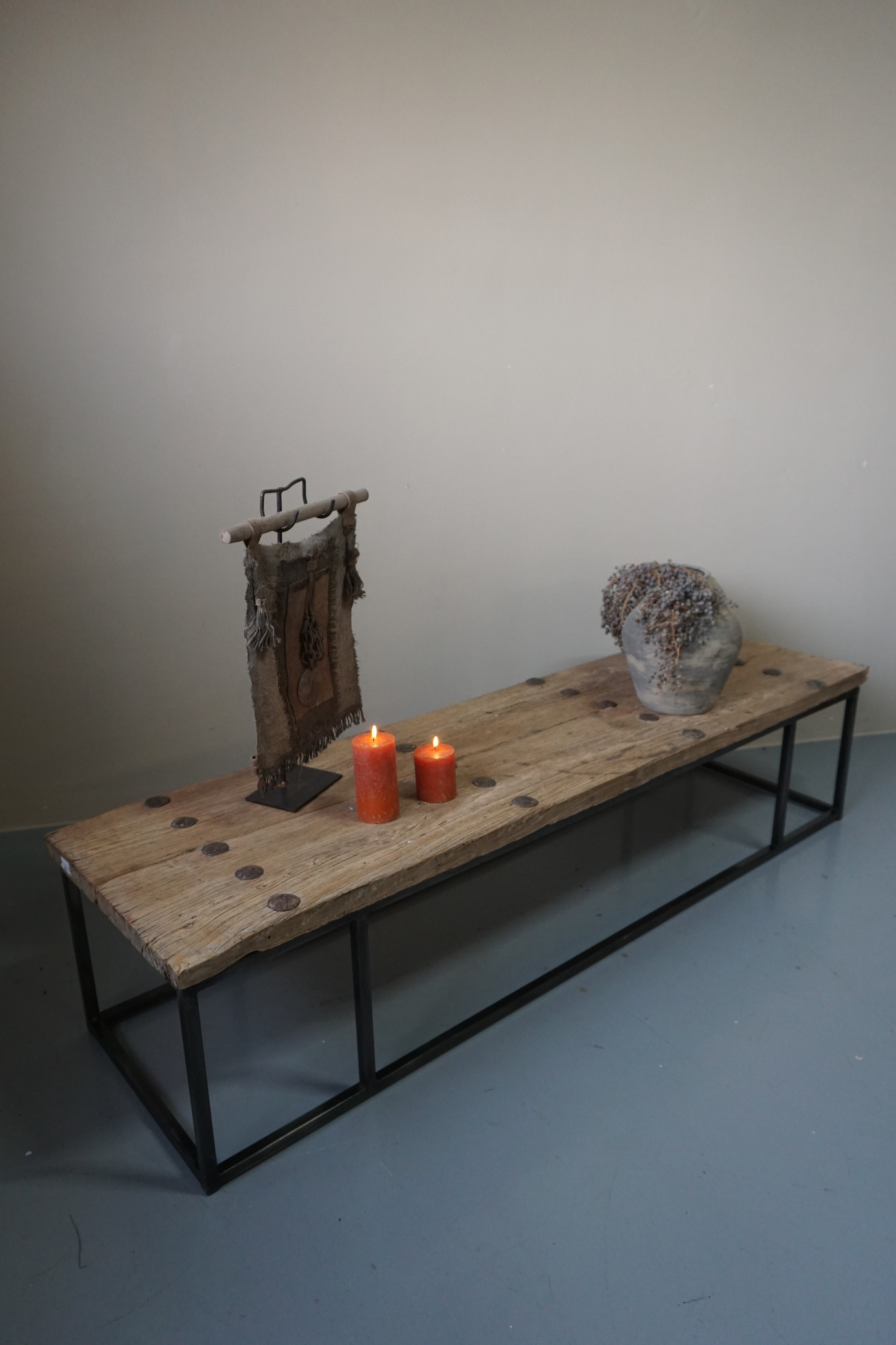 Rene Houtman Salontafel Oud Houten Deur India L174xB47xH39