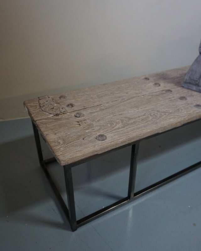Rene Houtman Salontafel Oud Houten Deur India L174xB47xH38