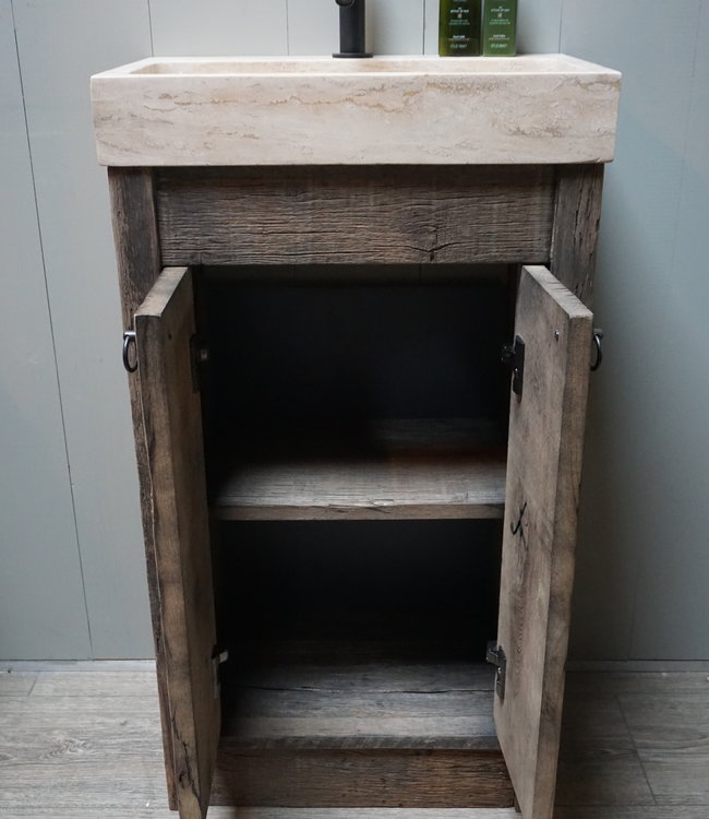 Rene Houtman Taranta Wastafelmeubel Oud Geborsteld Eiken