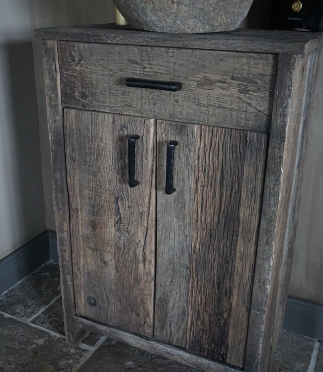 Rene Houtman Jantien Wastafelmeubel Geborsteld Oud Eiken - Kies Je Maat