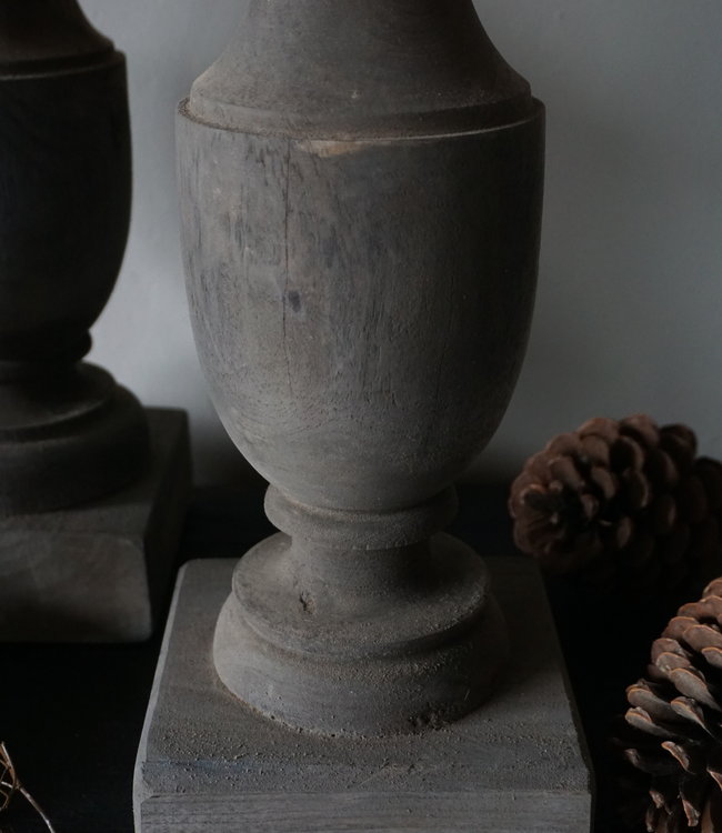 Aura Peeperkorn Houten Kandelaar Auray | Medium | H51 cm