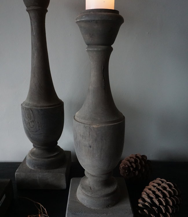 Aura Peeperkorn Houten Kandelaar Auray | Medium | H51 cm