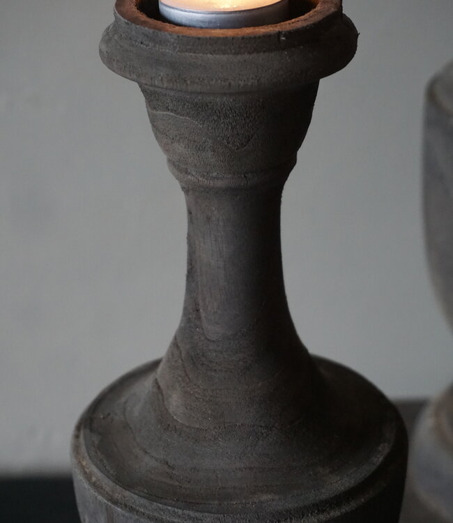 Aura Peeperkorn Houten Kandelaar Auray | Medium | H51 cm