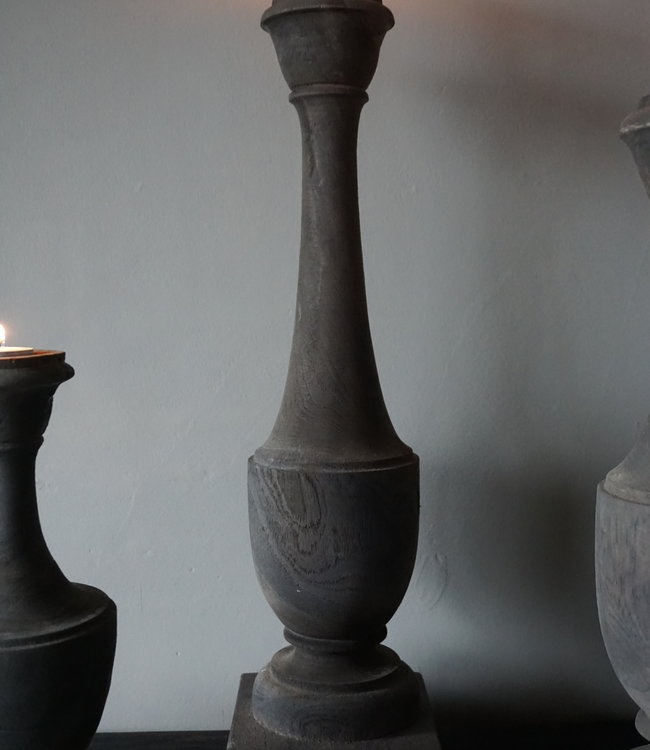 Aura Peeperkorn Houten Kandelaar Auray | Large | H62 cm