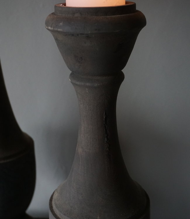 Aura Peeperkorn Houten Kandelaar Auray | Large | H62 cm