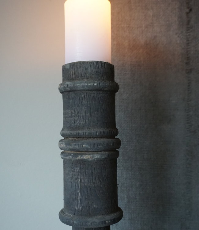 Aura Peeperkorn Houten Kandelaar Belley | XL | H80 cm