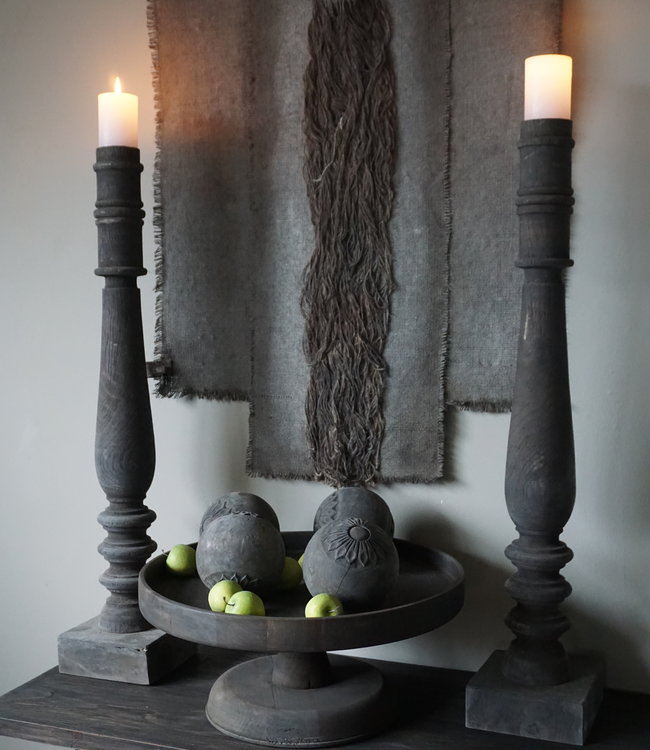 Aura Peeperkorn Houten Kandelaar Belley | XL | H80 cm