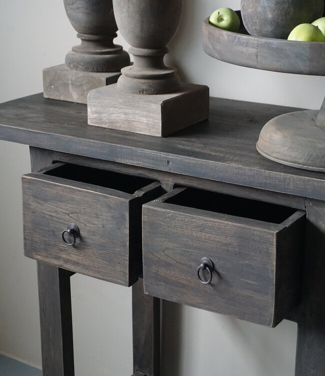 Rene Houtman Sidetable Vintage | 2 Lades | H80 x B91 x D40,5 cm