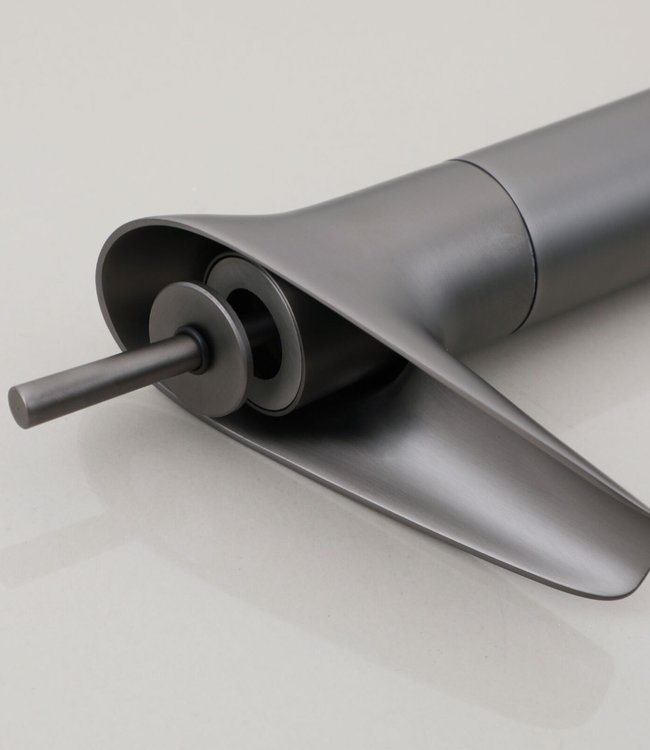Rene Houtman Watervalkraan | Gun Metal | Mengkraan | H31 cm