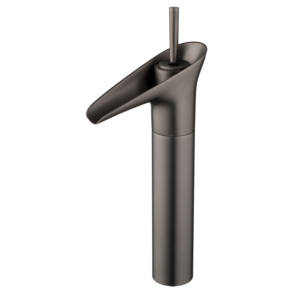 Rene Houtman Watervalkraan | Gun Metal | Mengkraan | H31 cm