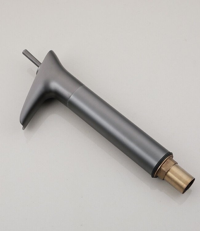 Rene Houtman Watervalkraan | Gun Metal | Mengkraan | H31 cm