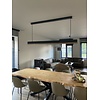 Simfano Hanglamp Licht Eik Mat Zwart | L178 cm
