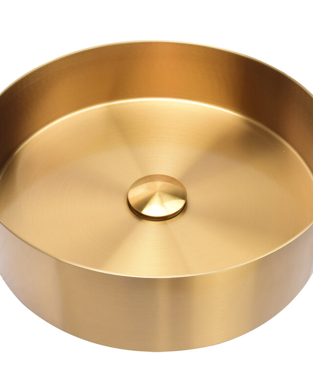 Differnz Waskom RVS | Goud | Ø 40 x 11 cm