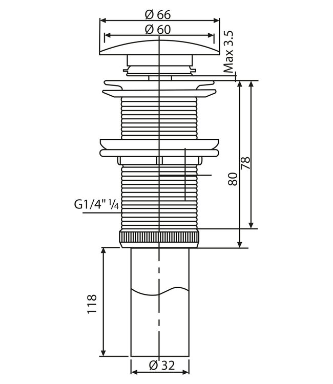 Differnz Waskom RVS | Koper | Ø 40 x 11 cm