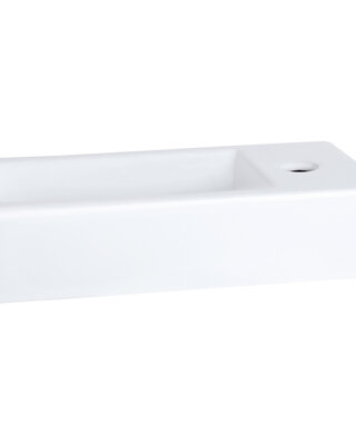Differnz Fontein Keramiek | Rechts | Wit | 37.5 x 18.5 x 9 cm