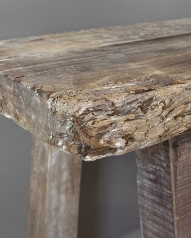 Be-Uniq Oud Houten Sidetable | Grey/Naturel | B135 cm