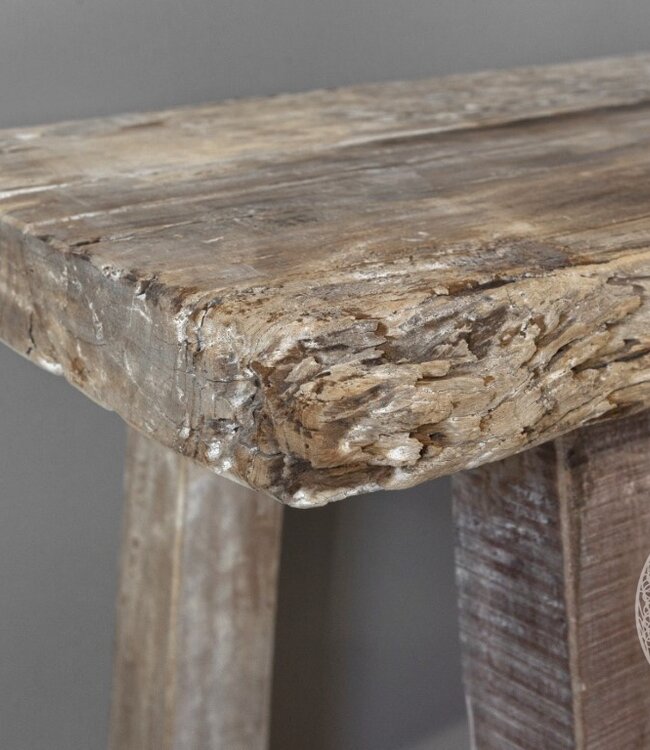 Be-Uniq Oud Houten Sidetable | Grey/Naturel | B135 cm