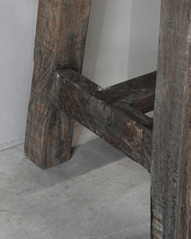 Be-Uniq Oud Houten Sidetable | Grey/Naturel | B135 cm