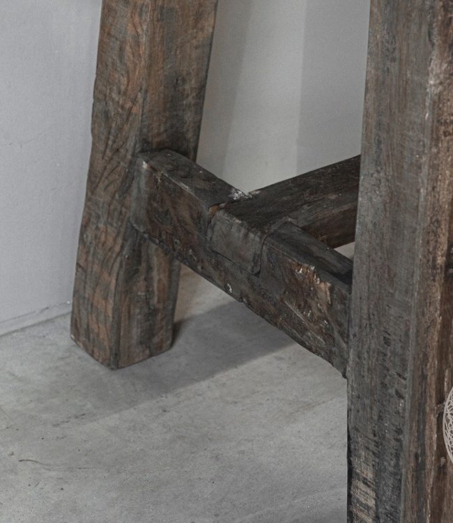 Be-Uniq Oud Houten Sidetable | Grey/Naturel | B135 cm