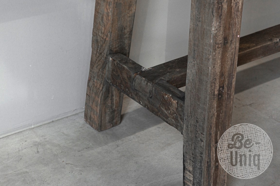 Be-Uniq Oud Houten Sidetable | Grey/Naturel | B135 cm