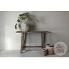 Oud Houten Sidetable | Grey/Naturel | B135 cm