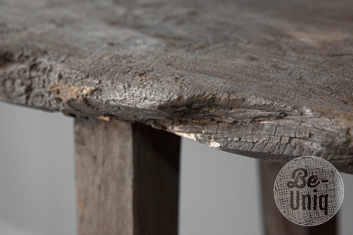 Be-Uniq Oud Houten Sidetable | Grey/Naturel | B160 cm