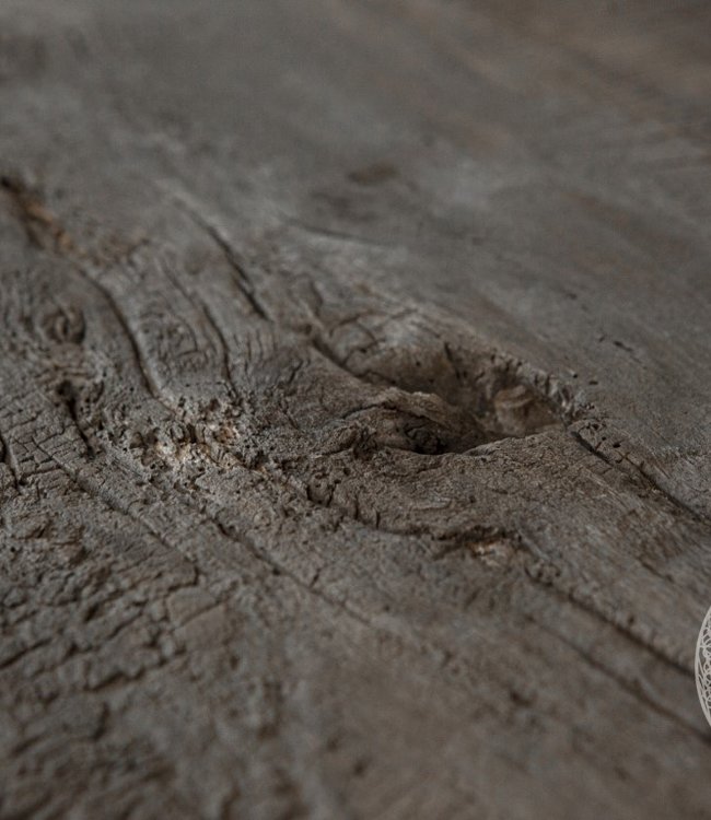 Be-Uniq Oud Houten Sidetable | Grey/Naturel | B160 cm