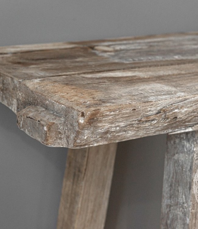 Be-Uniq Oud Houten Sidetable | Grey/Naturel | B160 cm