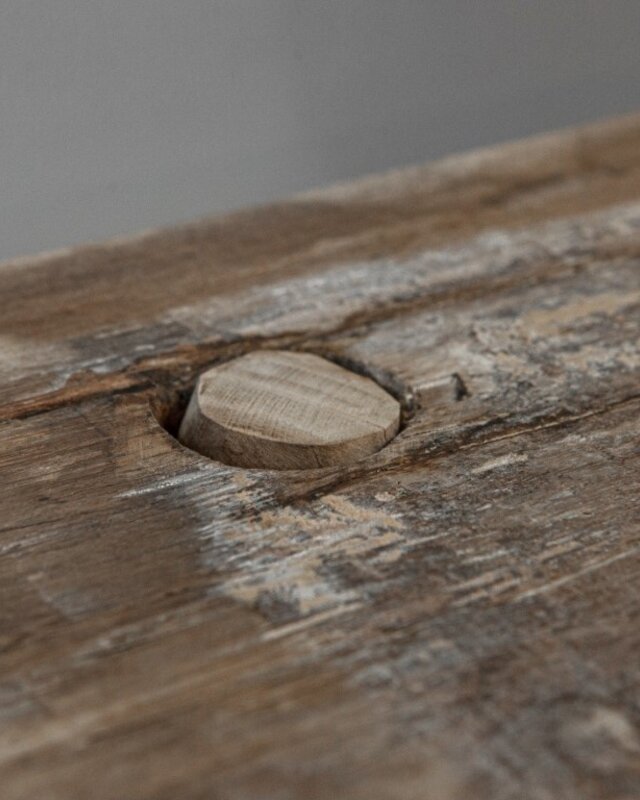 Be-Uniq Oud Houten Sidetable | Grey/Naturel | B160 cm
