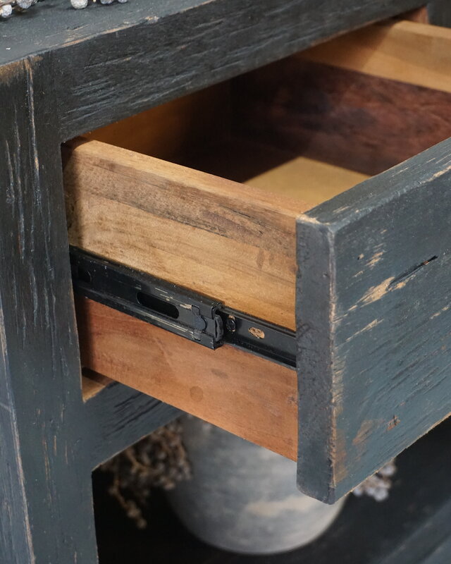Rene Houtman Sidetable | Old Black | H65 x B120 x D40 cm