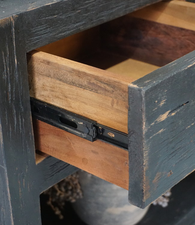 Rene Houtman Sidetable | Old Black | H65 x B120 x D40 cm