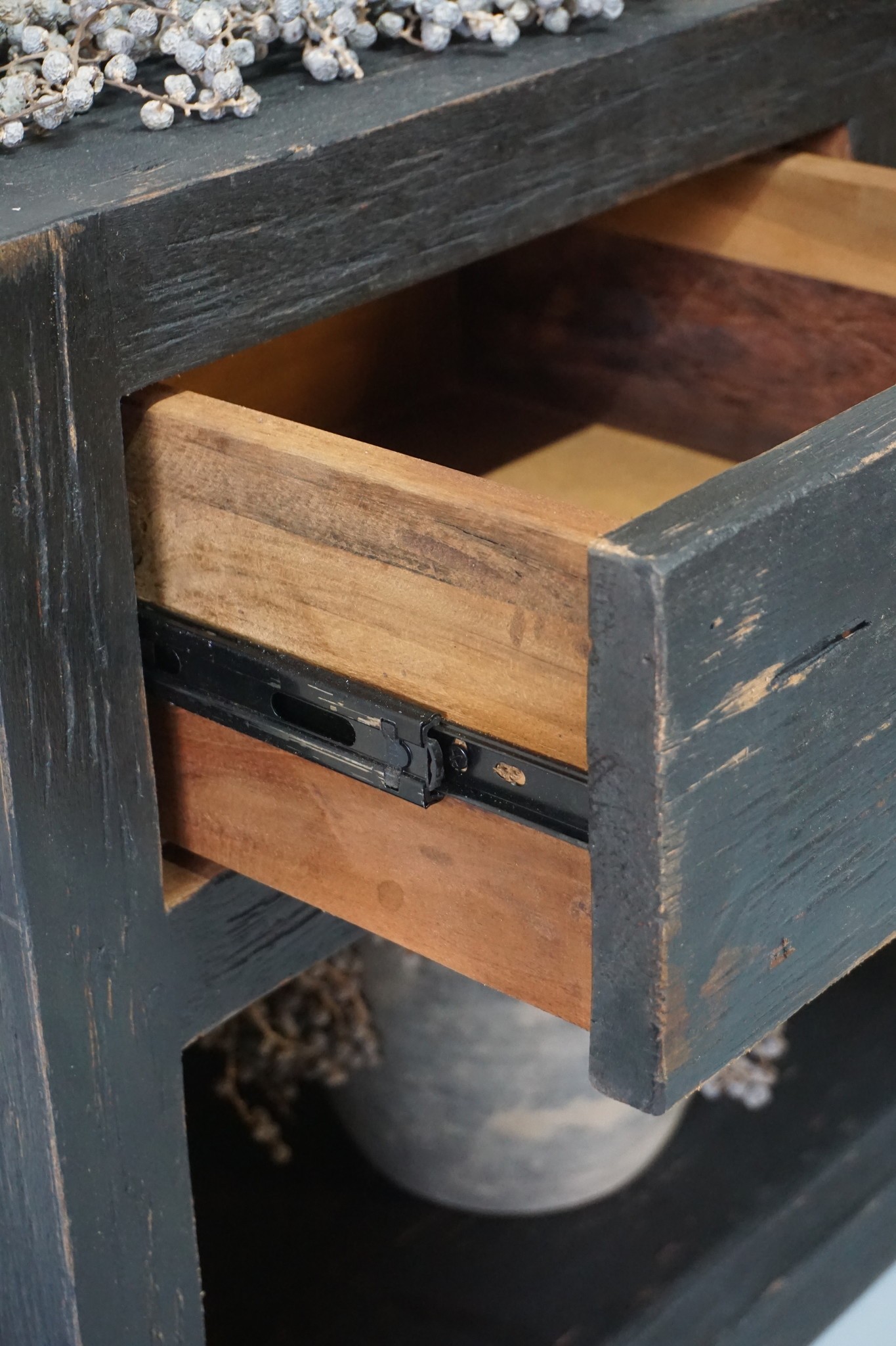 Rene Houtman Sidetable | Old Black | H65 x B120 x D40 cm