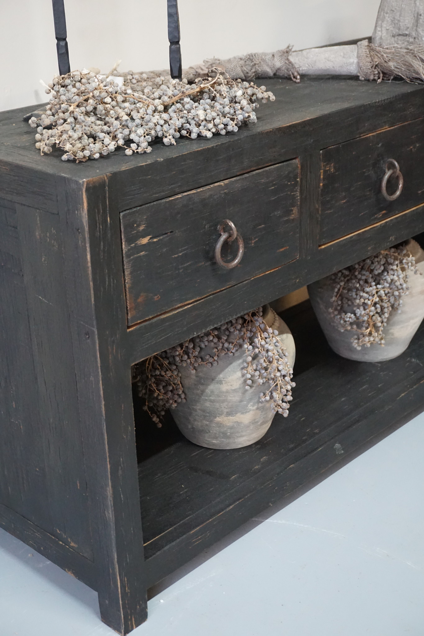 Rene Houtman Sidetable | Old Black | H65 x B120 x D40 cm
