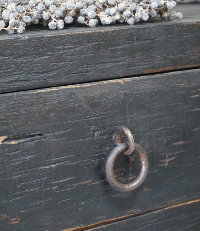 Rene Houtman Sidetable | Old Black | H65 x B120 x D40 cm