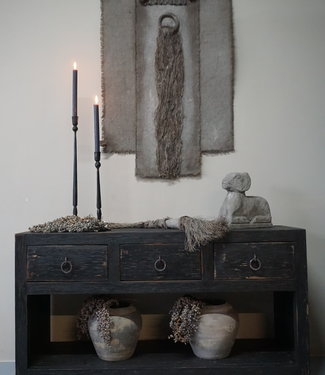 Rene Houtman Sidetable | Old Black | H65 x B120 x D40 cm