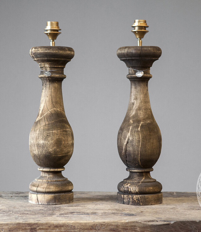 Be-Uniq Tafellamp Landelijk Tafelpoot | Exclusief Kap | H59