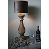 Lampenkap | Velours | Half Hoog | H20 x D25 cm
