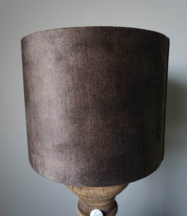 Be-Uniq Lampenkap | Velours | Half Hoog | H20 x D25 cm