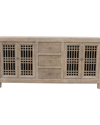 Rene Houtman Dressoir Naturel | 4drs 3la | H95 x B45 x D200 cm