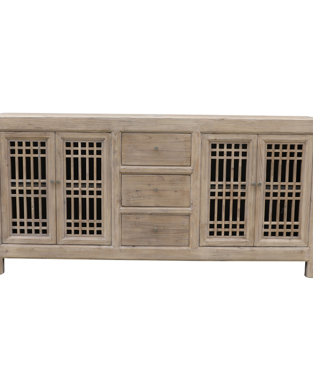 Rene Houtman Dressoir Naturel | 4drs 3la | H95 x B45 x D200 cm