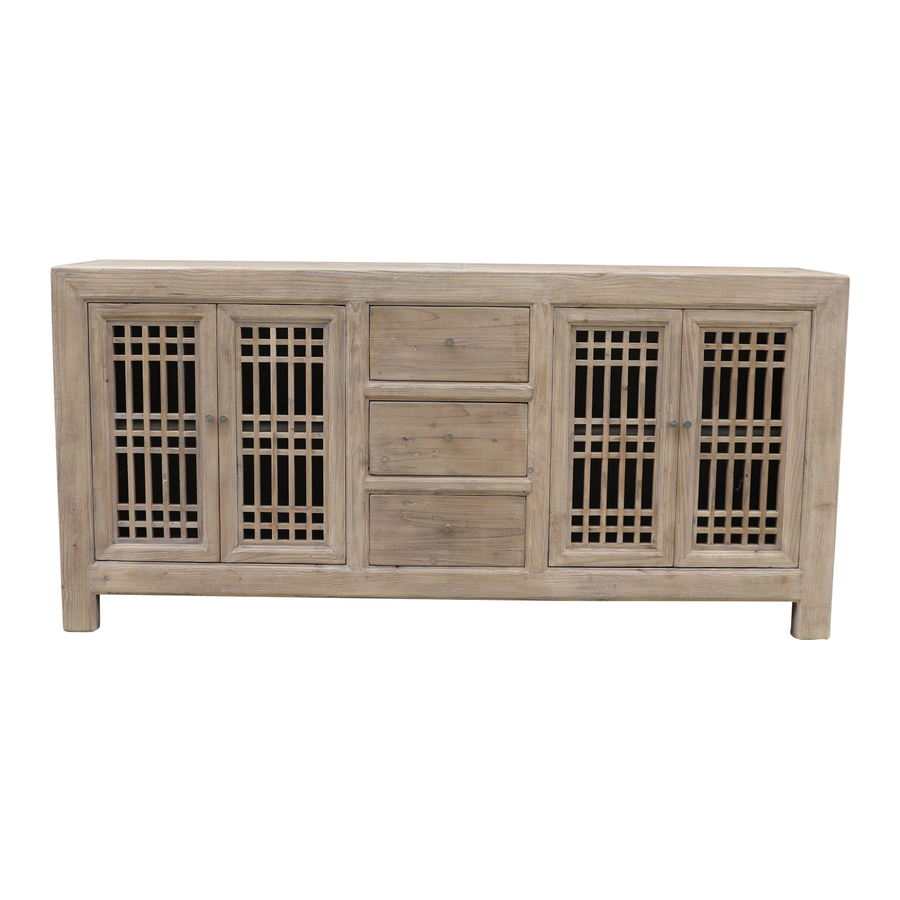 Rene Houtman Dressoir Naturel | 4drs 3la | H95 x B45 x D200 cm
