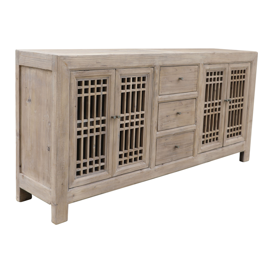 Rene Houtman Dressoir Naturel | 4drs 3la | H95 x B45 x D200 cm