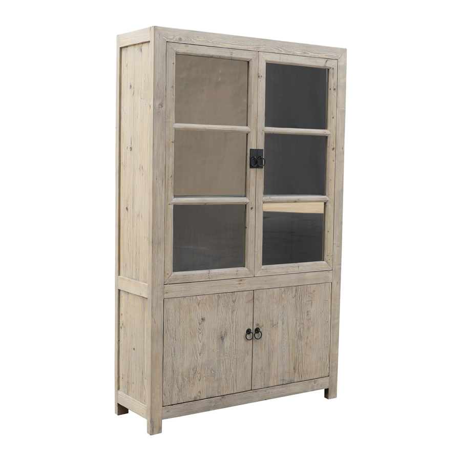 Rene Houtman Glaskast Servieskast 4drs | H220 x D45 x B136 cm