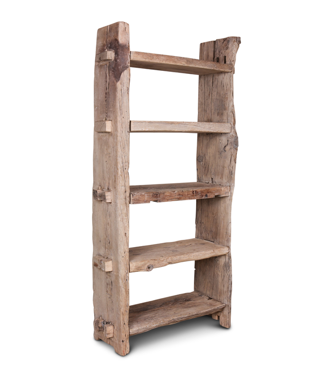 Rene Houtman Boekenrek Naturel Planken | H220 x B110 x D40 cm